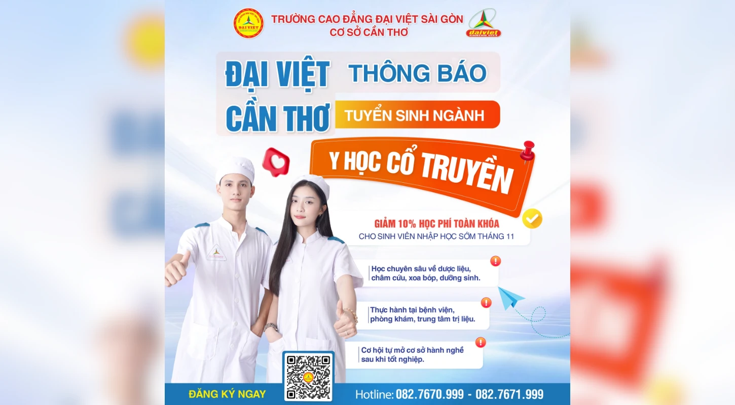 Ngành Y Học Cổ Truyền – Sinh viên Đại Việt Cần Thơ Học Chuyên Sâu & Thực Hành