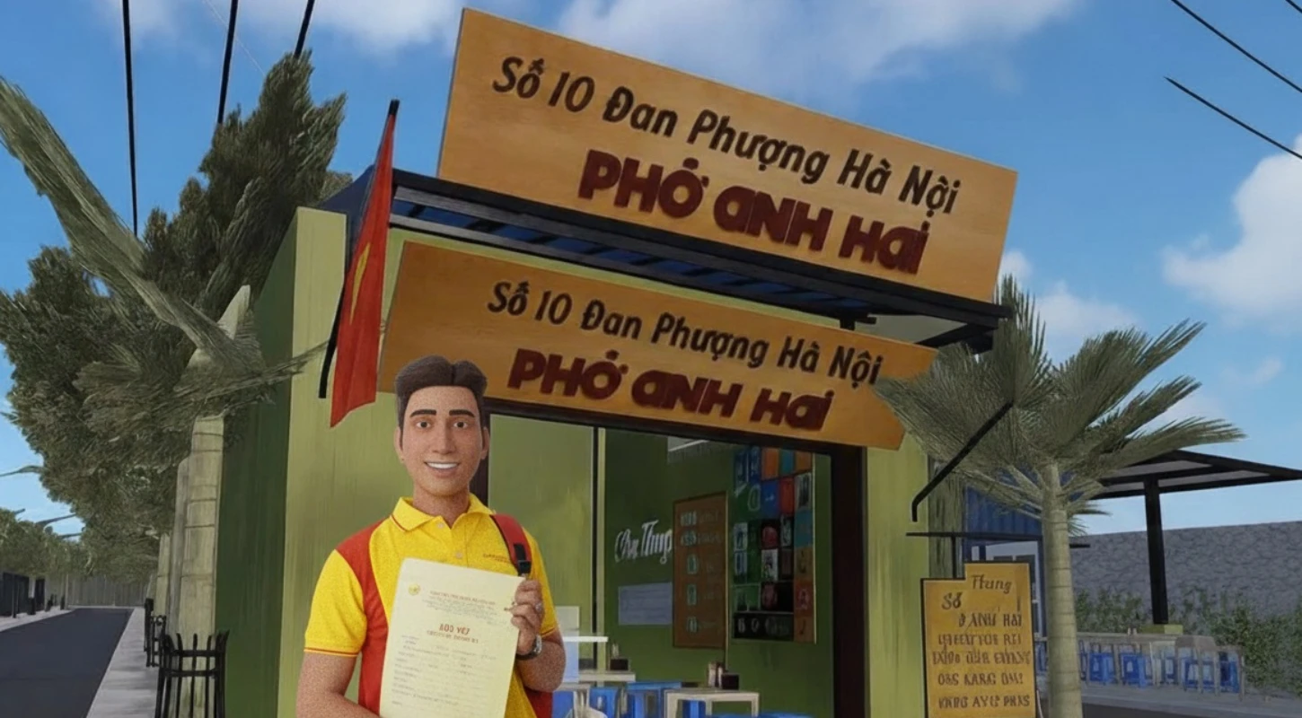 Sinh viên Đại Việt Cần Thơ trải nghiệm phở Anh Hai – Trend ẩm thực & game