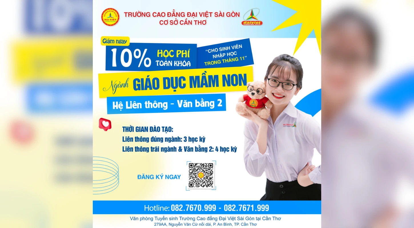 Tuyển sinh Liên thông – Văn bằng 2 Giáo dục Mầm non