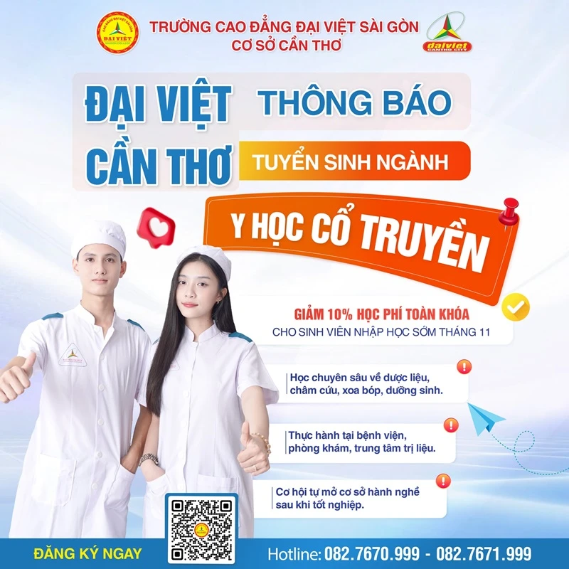 Ngành Y Học Cổ Truyền – Sinh viên Đại Việt Cần Thơ Học Chuyên Sâu & Thực Hành
