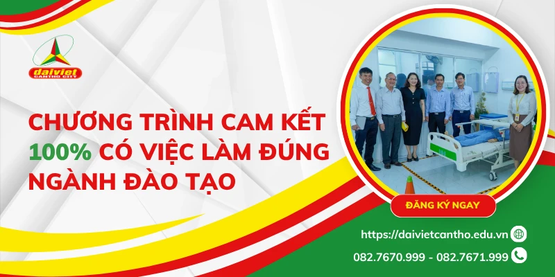 Cam kết 100% việc làm sau tốt nghiệp – Bảo đảm tương lai nghề nghiệp vững chắc