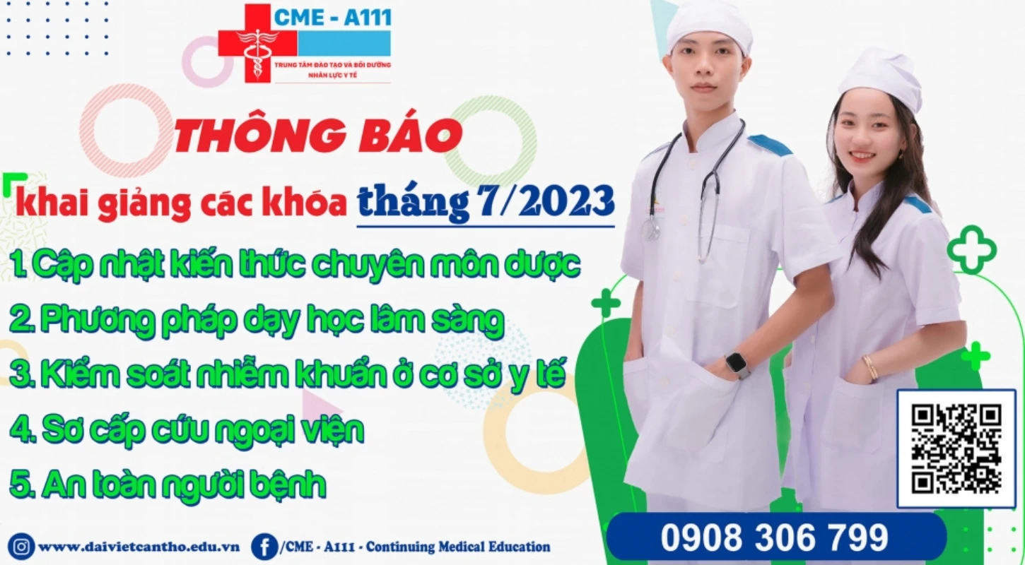 Tuyển Sinh Khóa Đào Tạo Liên Tục CME Tháng 07/2023